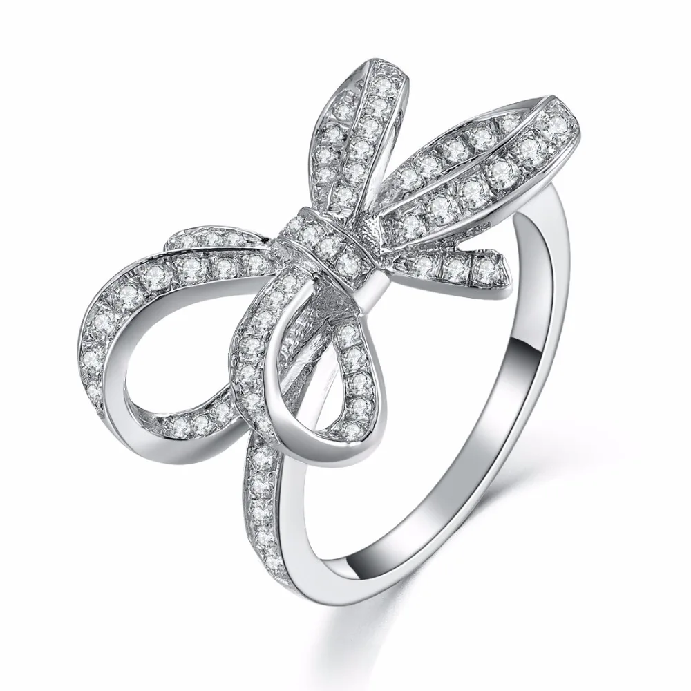 Florid bowknot Women Band Ring Genuine 925 Sterling Silver Engagement Ring High Qualilty White Gold Color Jewelry
Florid bowknot Women Band Ring Genuine 925 Sterling Silver Engagement Ring High Qualilty White Gold Color Jewelry