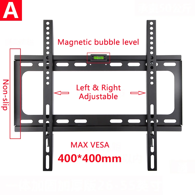 Universal Fixed TV Wall Mount Bracket Flat Panel Ultra Slim TV Frame for LCD LED Monitor Flat Panel
Universal Fixed TV Wall Mount Bracket Flat Panel Ultra Slim TV Frame for LCD LED Monitor Flat Panel