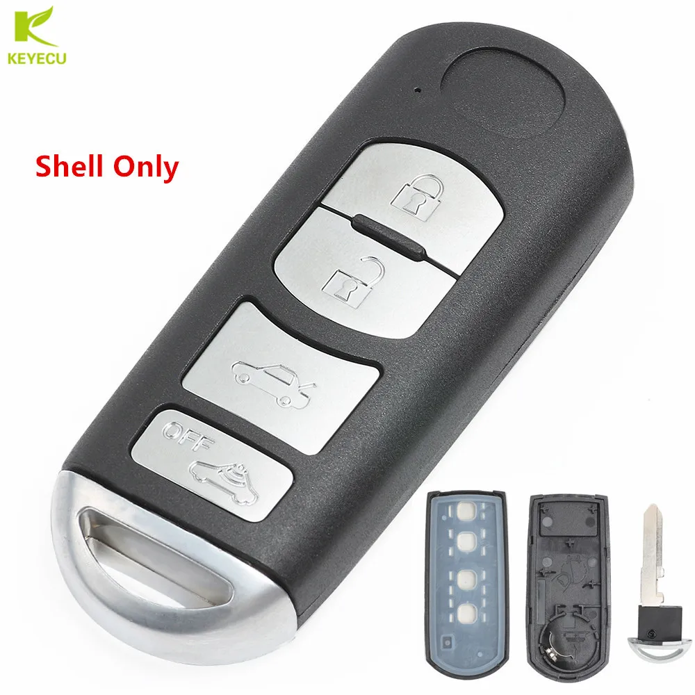 KEYECU Replacement New Smart Remote Car Key Shell Cover 4 Buttons for MAZDA 3/6/MX-5 Miata (2009-2012) CX-7/CX-9 (2010-2012)
KEYECU Replacement New Smart Remote Car Key Shell Cover 4 Buttons for MAZDA 3/6/MX-5 Miata (2009-2012) CX-7/CX-9 (2010-2012)