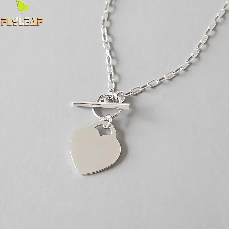 Flyleaf 925 Sterling Silver Strip Heart Necklaces & Pendants For Women 925 Sterling Silver Student Girl Gift Fashion Jewelry
Flyleaf 925 Sterling Silver Strip Heart Necklaces & Pendants For Women 925 Sterling Silver Student Girl Gift Fashion Jewelry