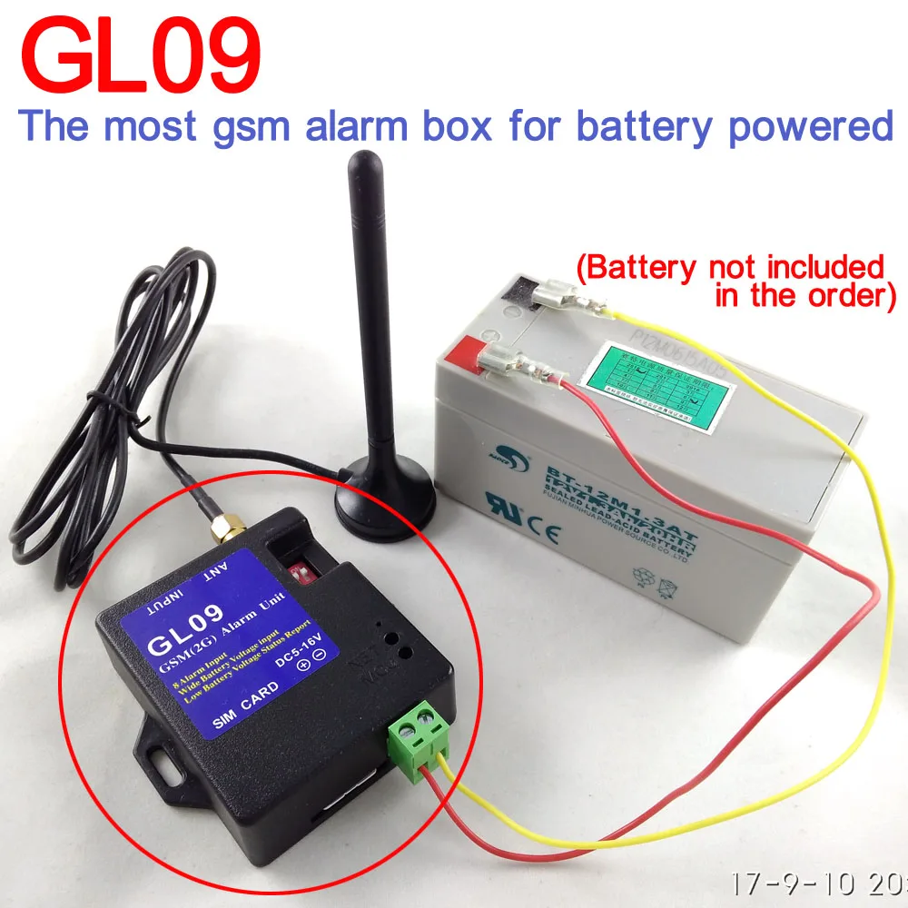 Широкий диапазон напряжения на батарейках 8 входов сигнализации GSM сигнализация