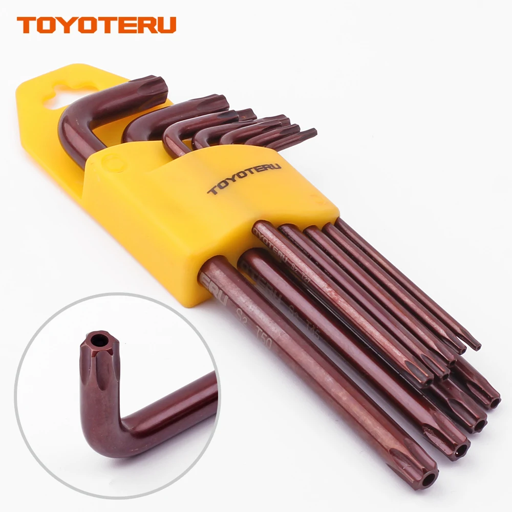 9 шт. торцевые ключи с защитой от вскрытия L образные|t20 torx wrench|torx wrenchkey wrench |