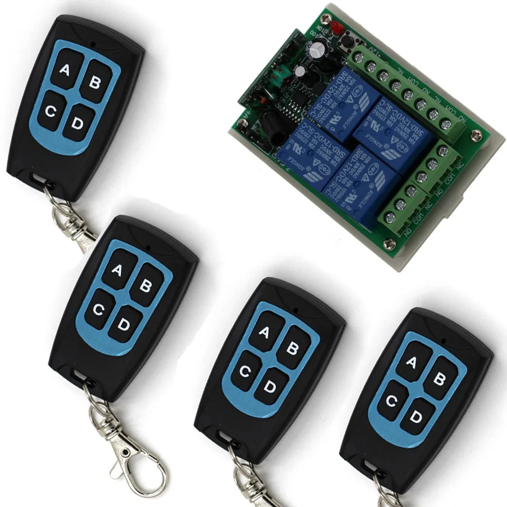Hot selling 24V DC12V 4CH RF Wireless Remote Control Relay Switch Waterproof Transmitter Receiver Security System Garage Doors
Hot selling 24V DC12V 4CH RF Wireless Remote Control Relay Switch Waterproof Transmitter Receiver Security System Garage Doors