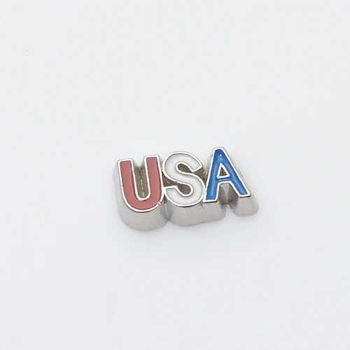 США плавающие очаровательные подходящие медальоны FC0271 10 шт./лот | Украшения и