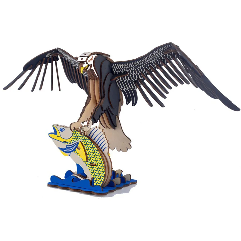 DIY 3D Деревянный пазл животное Eagle and Fish деревянные сборные наборы, образовательные игрушки для взрослых мальчиков с 84 шт.
DIY 3D Деревянный пазл животное Eagle and Fish деревянные сборные наборы, образовательные игрушки для взрослых мальчиков с 84 шт.