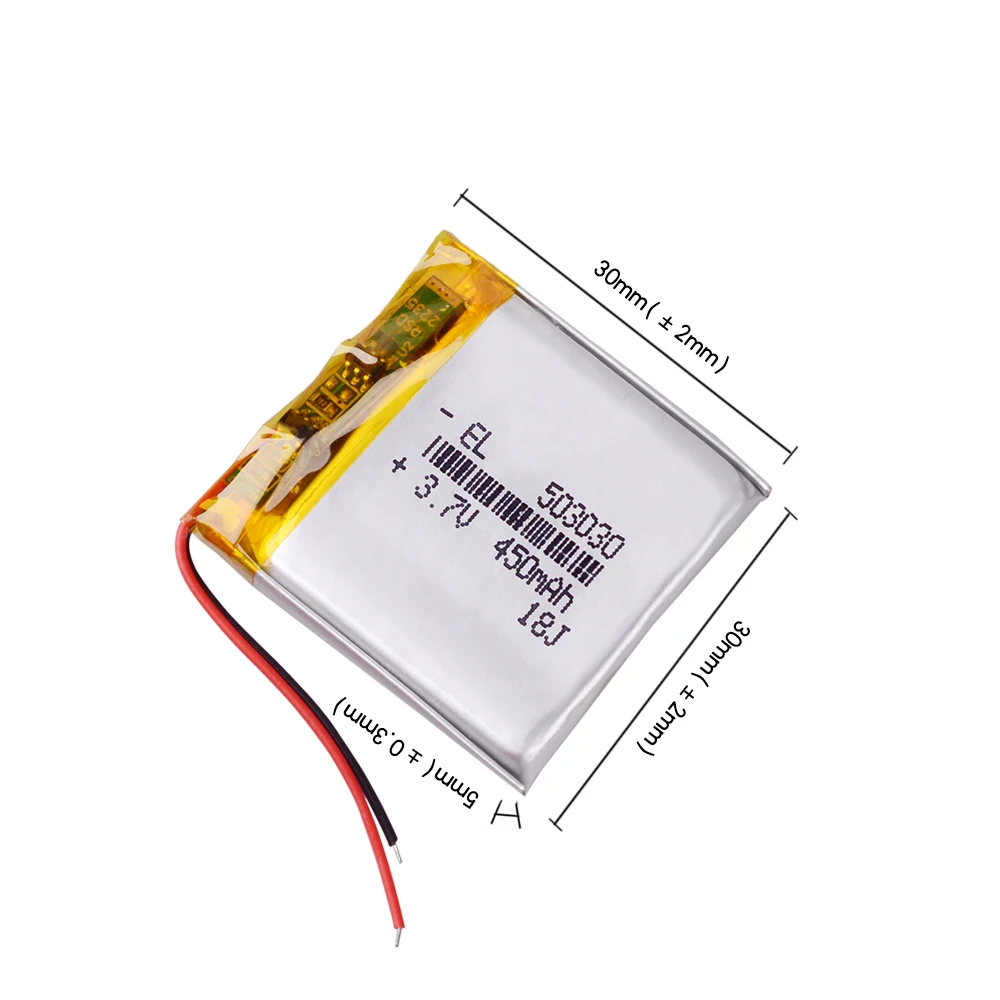 503030 3.7v 500mah 453030 Lithium Polymer Rechargeable Battery for recorder video CAR DVR Mp3 DVD Camera GPS bluetooth speaker
503030 3.7v 500mah 453030 Lithium Polymer Rechargeable Battery for recorder video CAR DVR Mp3 DVD Camera GPS bluetooth speaker