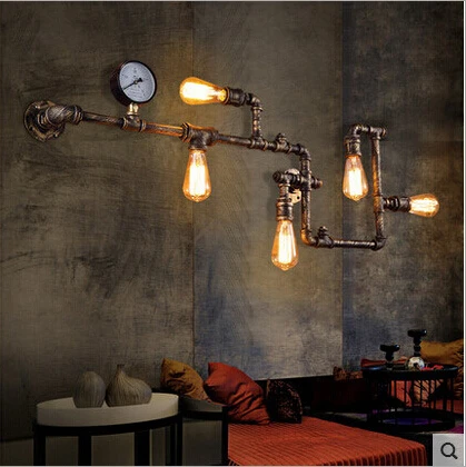 vintage loft wroguht iron Water pipe wall lamp edison light bar dining living room wall lamp
vintage loft wroguht iron Water pipe wall lamp edison light bar dining living room wall lamp