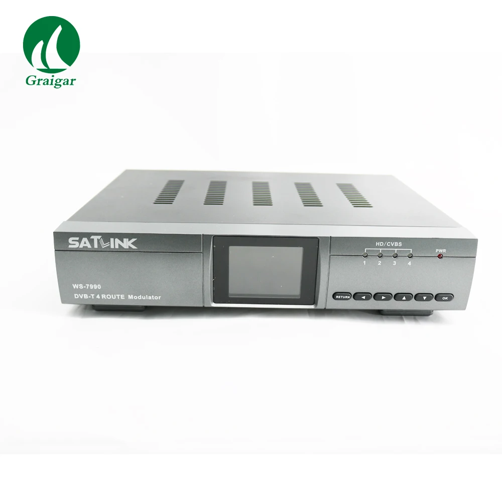 SATLINK WS-7990 четыре маршрута HD COFDM модулятор DVB-T AV FULL 1080p WS7990 цифровой RF с быстрой
