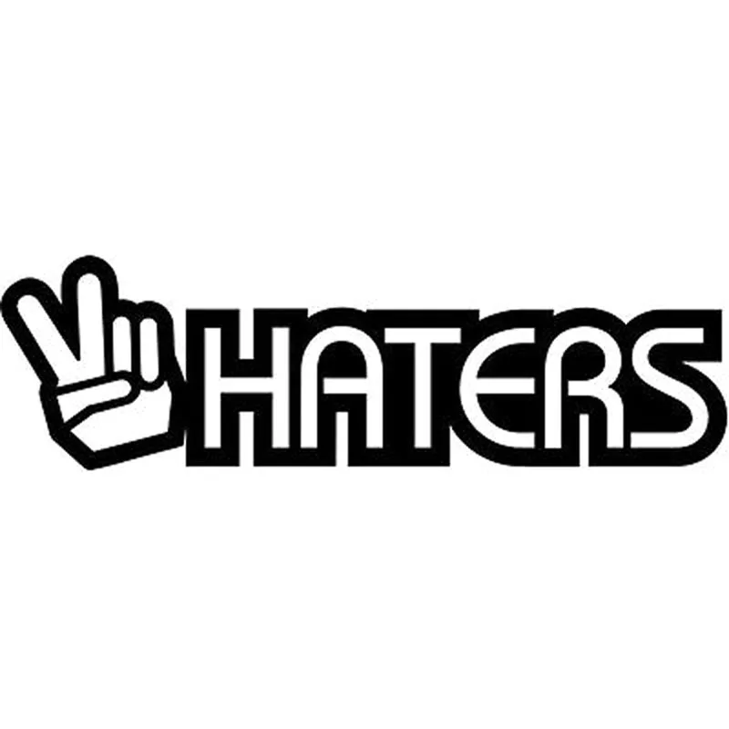 Забавная Автомобильная наклейка мир HATERS 20x5.9см, Виниловая наклейка, Черная/Серебряная Фотография
Забавная Автомобильная наклейка мир HATERS 20x5.9см, Виниловая наклейка, Черная/Серебряная Фотография