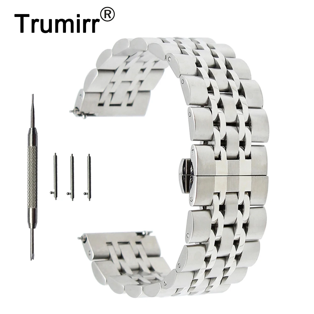 Ремешок из нержавеющей стали для часов Ticwatch 2 42 мм, быстросъемный браслет с пряжкой-бабочкой, с пружинной штангой и инструментами, 20 мм
Ремешок из нержавеющей стали для часов Ticwatch 2 42 мм, быстросъемный браслет с пряжкой-бабочкой, с пружинной штангой и инструментами, 20 мм