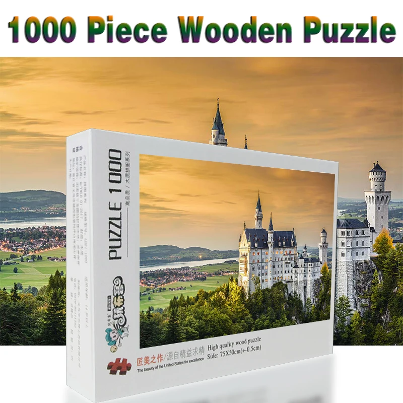 Castles Germany Neuschwanstein 1000 pieces Adult Wooden Puzzle Landscape jigsaw Puzzles For Children Educational Toys Gifts
Castles Germany Neuschwanstein 1000 pieces Adult Wooden Puzzle Landscape jigsaw Puzzles For Children Educational Toys Gifts