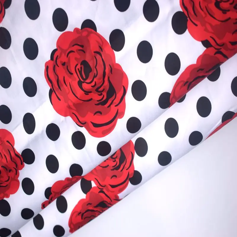 Width 145CM Wave Point Rose Print Cotton Stretch Satin Plush Fabric Meter For Dress DIY Tissu Au Meter Cheap Fabrics Tecido Diy
Width 145CM Wave Point Rose Print Cotton Stretch Satin Plush Fabric Meter For Dress DIY Tissu Au Meter Cheap Fabrics Tecido Diy