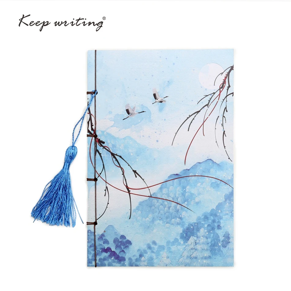 A5 Chinese style Color painting page Vintage Notebook with tassel Cute Retro book china 70 sheets paper Exquisite stationery
A5 Chinese style Color painting page Vintage Notebook with tassel Cute Retro book china 70 sheets paper Exquisite stationery