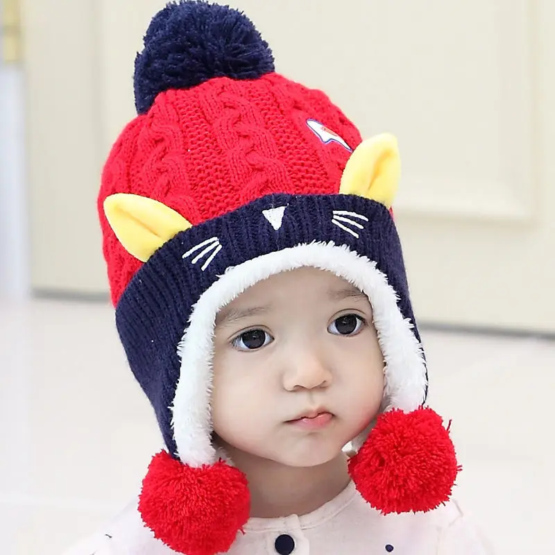 Winter Cute Baby Winter Hat Warm Infant Beanie Cap For Children Boys Girls Animal Cat Ear Kids Crochet Knitted Hat
Winter Cute Baby Winter Hat Warm Infant Beanie Cap For Children Boys Girls Animal Cat Ear Kids Crochet Knitted Hat