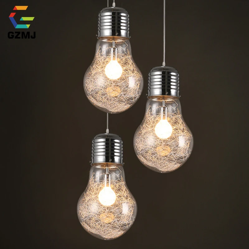 GZMJ 3 Colors Glass Pendant Lights Simple Big Bulb Hanglamp E27 Loft Hanging Lamp for Bedroom Dining Room Living Room Restaurant
GZMJ 3 Colors Glass Pendant Lights Simple Big Bulb Hanglamp E27 Loft Hanging Lamp for Bedroom Dining Room Living Room Restaurant