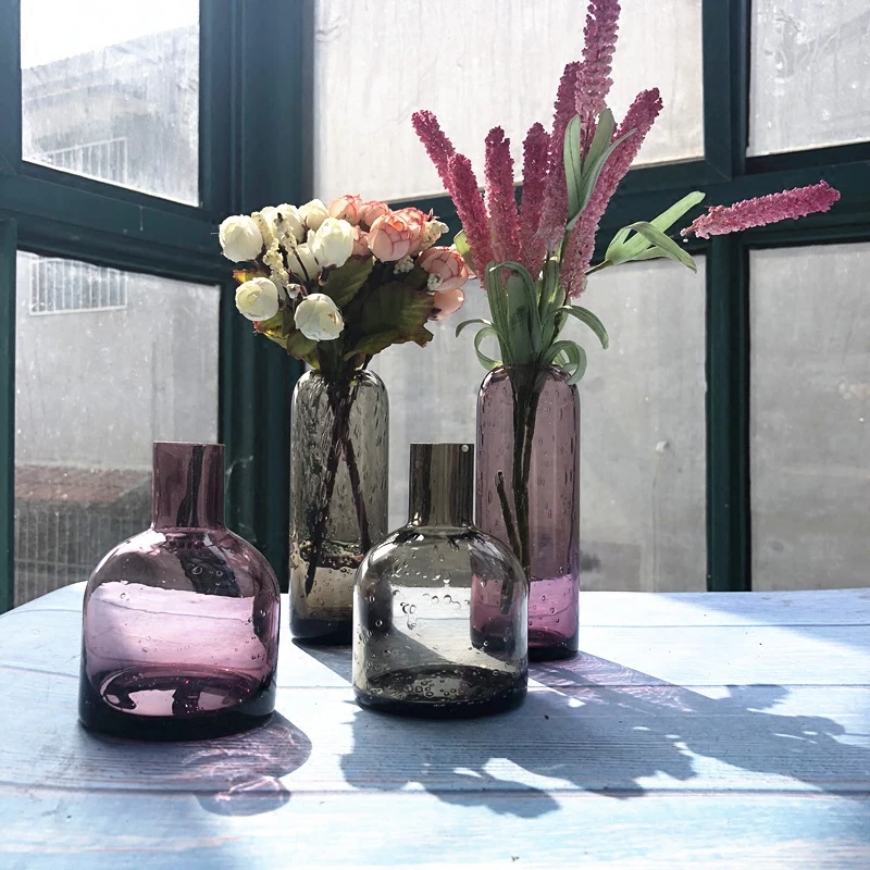 Ins Mini Bubble Glass Vase Color Florist Table Decoration Flower Vase Wedding Home Household Flower Arrangement Decoration Gift
Ins Mini Bubble Glass Vase Color Florist Table Decoration Flower Vase Wedding Home Household Flower Arrangement Decoration Gift