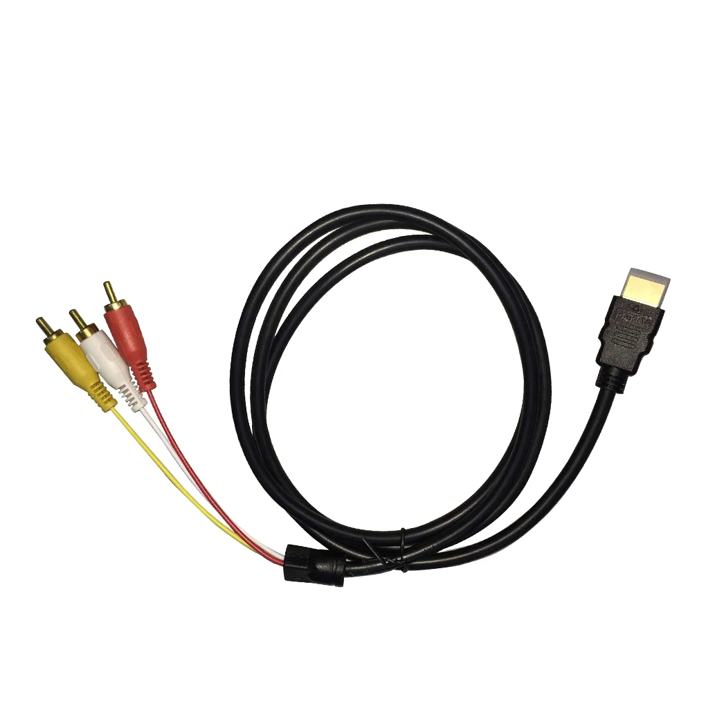 Copper HD to RCA Cable HD Male to 3RCA AV Composite Male M/M Connector Adapter Cable Cord Transmitter
Copper HD to RCA Cable HD Male to 3RCA AV Composite Male M/M Connector Adapter Cable Cord Transmitter