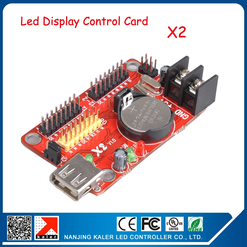 Manufacturer Kaler X2 led display controller P3 P4 P5 P6 P8 P10 single or dual color LED display card support offline playback
Manufacturer Kaler X2 led display controller P3 P4 P5 P6 P8 P10 single or dual color LED display card support offline playback