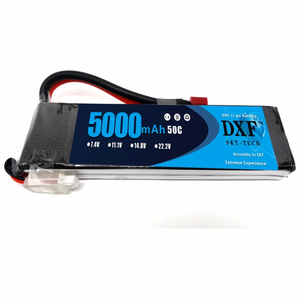 DXF RC Lipo батарея 7,4 V 5000mah 50C 2S MAX100C Bateria T вилка для автомобиля AKKU Лодка Самолет Квадрокоптер (150x42x16 мм)
DXF RC Lipo батарея 7,4 V 5000mah 50C 2S MAX100C Bateria T вилка для автомобиля AKKU Лодка Самолет Квадрокоптер (150x42x16 мм)