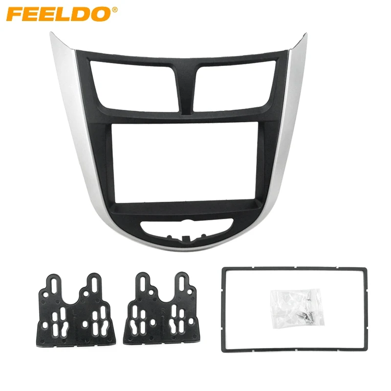 FEELDO 2Din Car Refitting DVD Frame Panel Dash Kit Fascia Radio Audio Frame for 2010 HYUNDAI VERNA/I25/Accent/Solaris 2DIN
FEELDO 2Din Car Refitting DVD Frame Panel Dash Kit Fascia Radio Audio Frame for 2010 HYUNDAI VERNA/I25/Accent/Solaris 2DIN