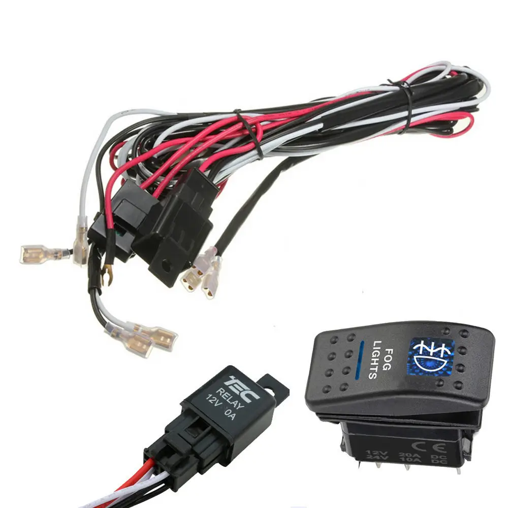 EE support 40A 12V Car Rocker Switch Relay Fuse Wiring Harness Kit LED Light Fog Two Light
EE support 40A 12V Car Rocker Switch Relay Fuse Wiring Harness Kit LED Light Fog Two Light
