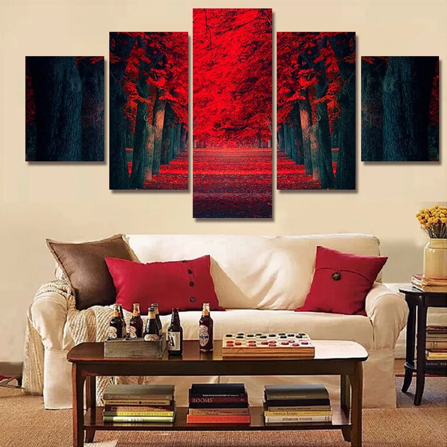 Artryst Modern Oil Canvas Abstract Painting Room Wall Art 5 Panel Beautiful Red Woods Landscape Poster HD Prints Home Decor
Artryst Modern Oil Canvas Abstract Painting Room Wall Art 5 Panel Beautiful Red Woods Landscape Poster HD Prints Home Decor