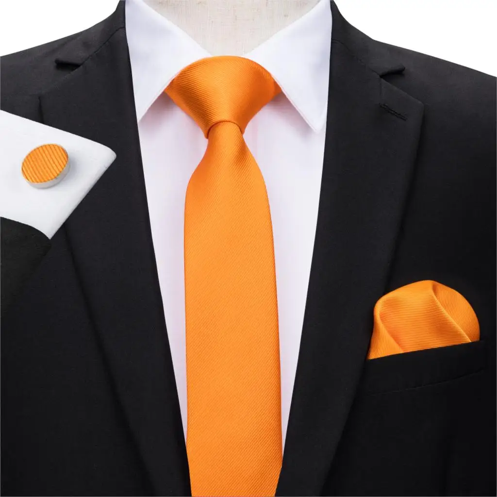 Hi-Tie Famous Brand 5.5cm Solid Slim Necktie For Men Bright Orange Color Narrow Ties Set Wedding Tie C-3102
Hi-Tie Famous Brand 5.5cm Solid Slim Necktie For Men Bright Orange Color Narrow Ties Set Wedding Tie C-3102
