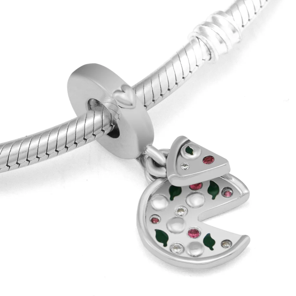 Passion for Pizza Dangle Bead Fits Woman Charm Bracelet & Choker Sterling Silver Jewelry Beads For Jewelry Making
Passion for Pizza Dangle Bead Fits Woman Charm Bracelet & Choker Sterling Silver Jewelry Beads For Jewelry Making