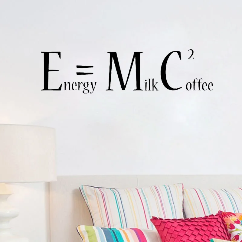 Стикер для стены с мотивом кофе Energy = Молоко Кофе квадратный E = mc2 Съемная Наклейка на стену | Забавный кухонный Декор на стену L108
Стикер для стены с мотивом кофе Energy = Молоко Кофе квадратный E = mc2 Съемная Наклейка на стену | Забавный кухонный Декор на стену L108