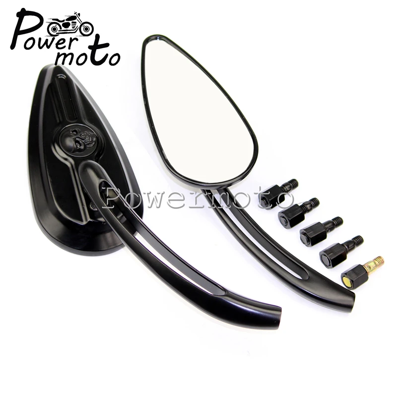 Black Motorcycle Rearview Mirrors Scooter Skull Decoration Back Side Mirror For Harley Dyna Heritage Softail Cruiser Universal
Black Motorcycle Rearview Mirrors Scooter Skull Decoration Back Side Mirror For Harley Dyna Heritage Softail Cruiser Universal