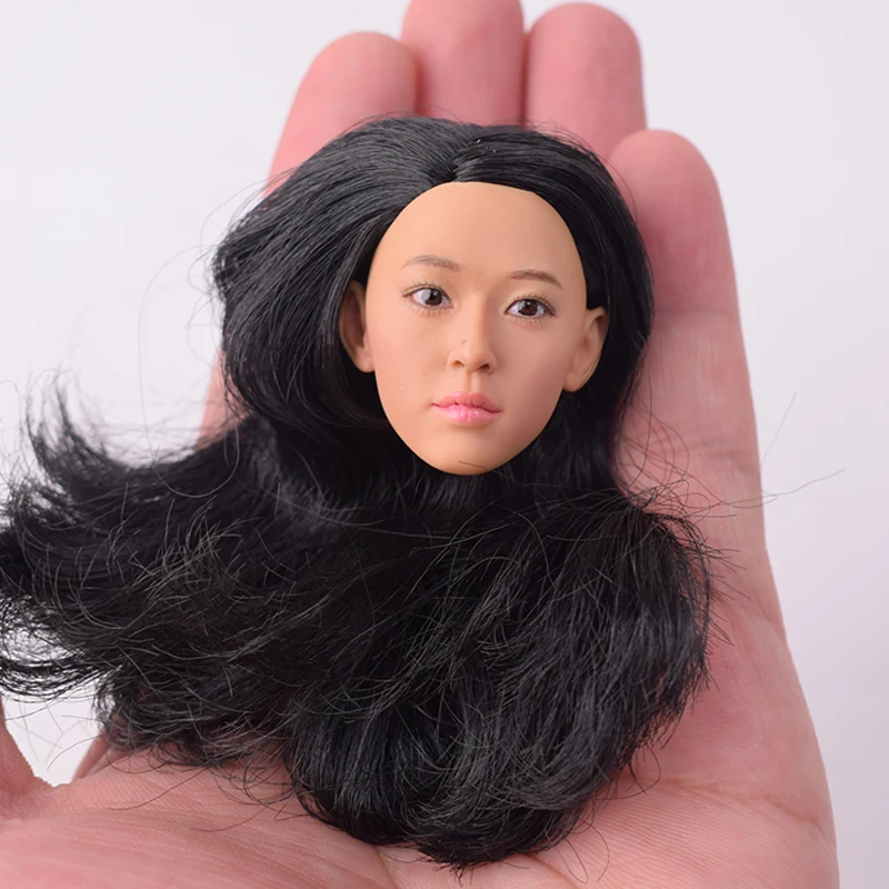 1:6th Scale KUMIK Female Head Sculpt Korean Goddess Jeon Ji Hyun 13-78 For 12" Phicen Hot Toys Action Figure Body Carving Model