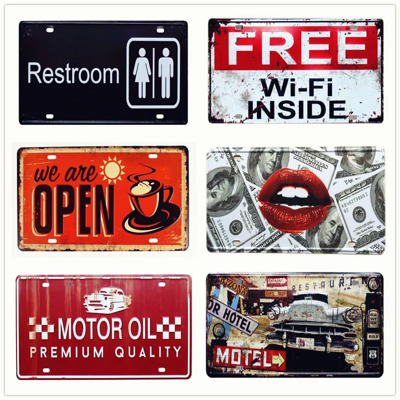 Free Wifi Inside Vintage Metal Plates Car Club Pub Bar Party Wall Decoration Tools Metal Signs Plaque Wall Stickers 30*15cm A222
Free Wifi Inside Vintage Metal Plates Car Club Pub Bar Party Wall Decoration Tools Metal Signs Plaque Wall Stickers 30*15cm A222