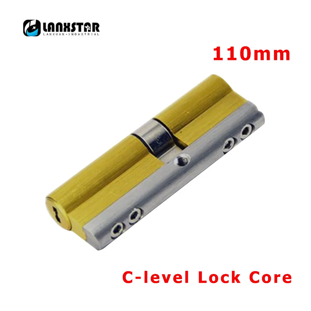 LANXSTAR Anti-theft Door Lock Super C Grade Lock Core 110mm Brass 304Stainless Steel 8Key Anti-theft Security Door Lock Cylinder
LANXSTAR Anti-theft Door Lock Super C Grade Lock Core 110mm Brass 304Stainless Steel 8Key Anti-theft Security Door Lock Cylinder