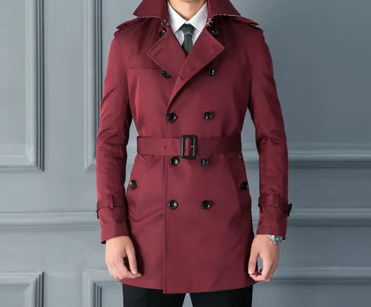 S--5XL Hot / Spring/Autumn Men's New Fashion In the long section of self-cultivation double breasted trench coat
S--5XL Hot / Spring/Autumn Men's New Fashion In the long section of self-cultivation double breasted trench coat
