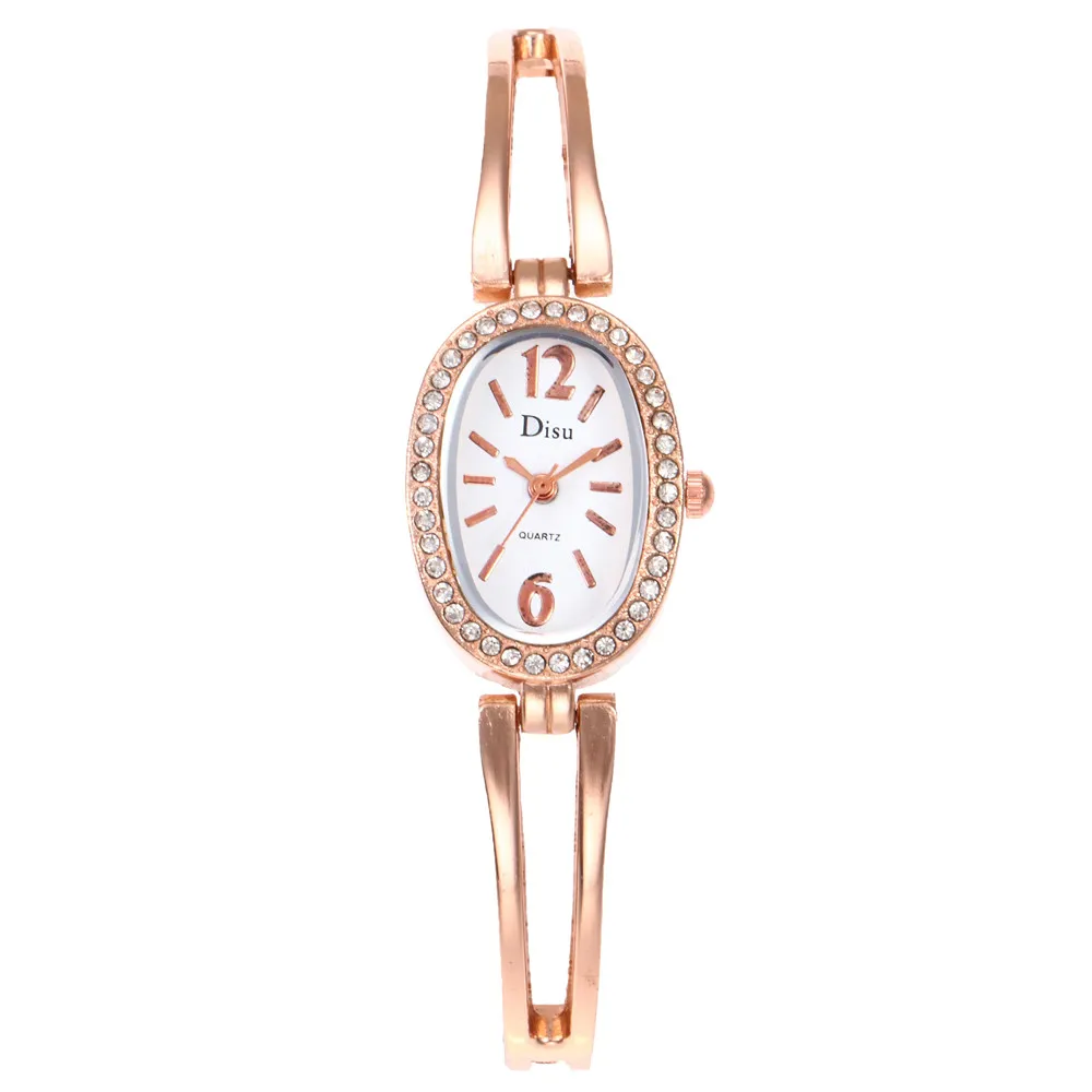 Top Rhinestone Rose Gold Women Watches Aristocratic Temperament Simple Quartz Watches Small dial Oval Female Wristwatch
Top Rhinestone Rose Gold Women Watches Aristocratic Temperament Simple Quartz Watches Small dial Oval Female Wristwatch