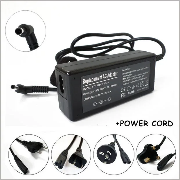 19.5V 2.31A Laptop AC Adapter Power Charger For Ordenadores Portatiles HP Pavilion TouchSmart TouchScreen Notebook Universal
19.5V 2.31A Laptop AC Adapter Power Charger For Ordenadores Portatiles HP Pavilion TouchSmart TouchScreen Notebook Universal