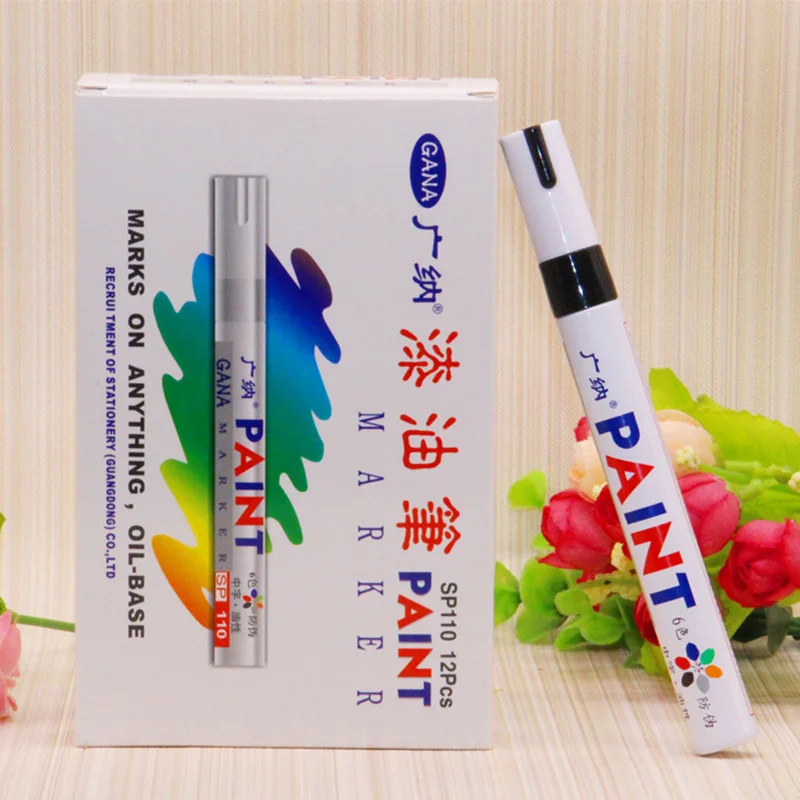 1set 12 Colors Metalic Marker Pen Waterproof Car Tyre DIY CD Metal Permanent Paint Marker Pen Graffti Oily Marker Stationery
1set 12 Colors Metalic Marker Pen Waterproof Car Tyre DIY CD Metal Permanent Paint Marker Pen Graffti Oily Marker Stationery