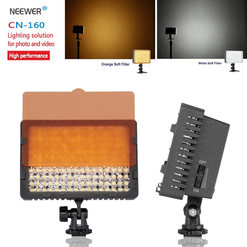 Neewer CN-160 160 LED Video Light on Camera Light for Canon Sony Panasonic Camcorder or DLSR Camerasor Digital Video Camcorder
Neewer CN-160 160 LED Video Light on Camera Light for Canon Sony Panasonic Camcorder or DLSR Camerasor Digital Video Camcorder