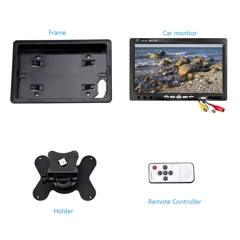 7 Inch TFT Color LCD Car Rear View Camera Monitor Support Rotating The Screen and 2 Video Input AV Inputs LCD Monitor
7 Inch TFT Color LCD Car Rear View Camera Monitor Support Rotating The Screen and 2 Video Input AV Inputs LCD Monitor