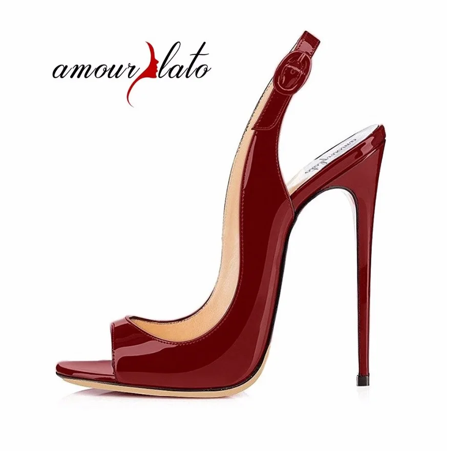 Amourplato Women's 12cm Stilettos Open Toe Slingback High Heel Sandals Peep Toe Ankle Strap Dress Shoes Black Beige Size US5-13
Amourplato Women's 12cm Stilettos Open Toe Slingback High Heel Sandals Peep Toe Ankle Strap Dress Shoes Black Beige Size US5-13