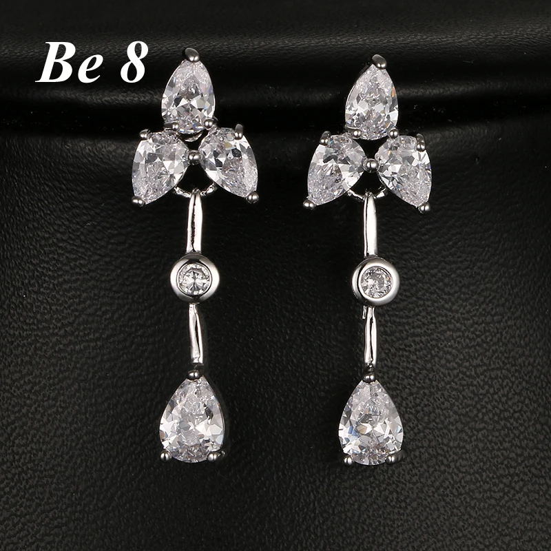 Be8 Brand New Design Shiny Cubic Zirconia Water Drop Bridal Earrings Brincos White Gold Color Earrings Girls Party Jewelry E-258
Be8 Brand New Design Shiny Cubic Zirconia Water Drop Bridal Earrings Brincos White Gold Color Earrings Girls Party Jewelry E-258