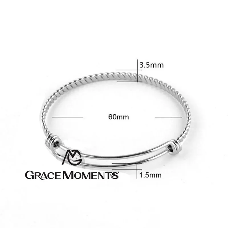 20pcs/lot New 1.5mm Thickness 3.5mm Width Stainless Steel DIY Bangle Bracelet Cuff Bracelet Expandable Wrist Bangle Wholesale
20pcs/lot New 1.5mm Thickness 3.5mm Width Stainless Steel DIY Bangle Bracelet Cuff Bracelet Expandable Wrist Bangle Wholesale