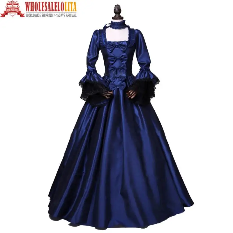 High Quality Elizabeth Blue Deluxe Marie Antoinette Pompadour Princess Court Ball Gown Dress Halloween Dress
High Quality Elizabeth Blue Deluxe Marie Antoinette Pompadour Princess Court Ball Gown Dress Halloween Dress