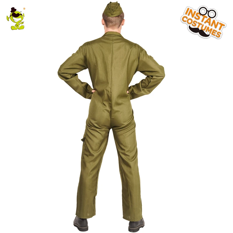 Cool Flight Pilot Costumes for Halloween Party Adult Airman Flight Suit Outfits Carnival Cosplay Fancy Dress for Men Male
Cool Flight Pilot Costumes for Halloween Party Adult Airman Flight Suit Outfits Carnival Cosplay Fancy Dress for Men Male
