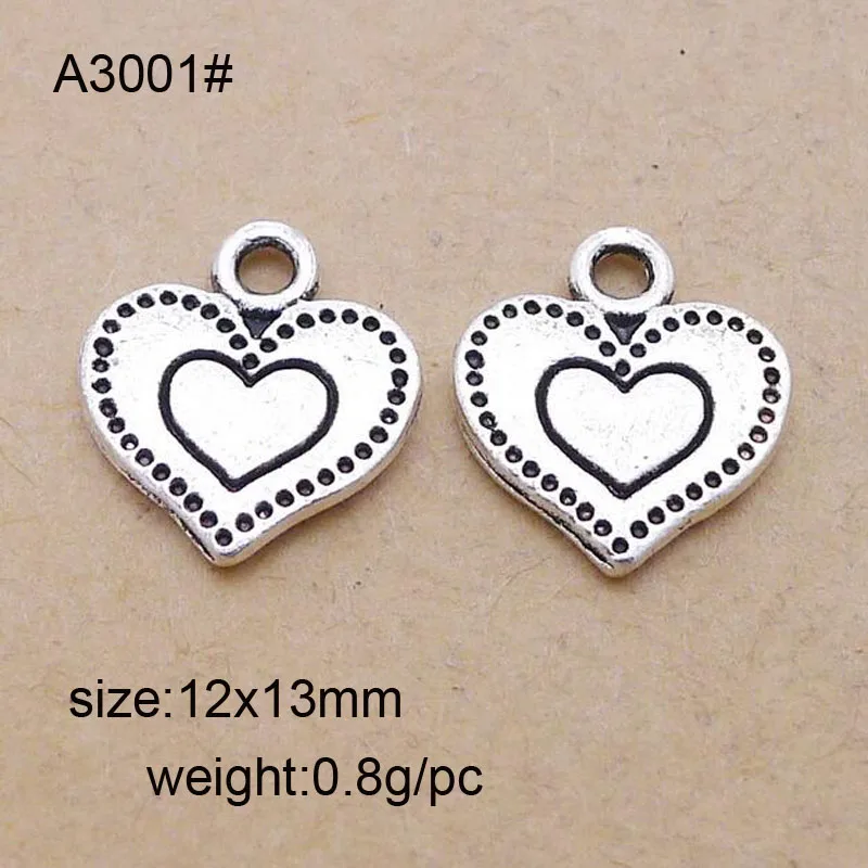 50pcs Antique Metal Silver Charms Hearts Jewelry Pendants For DIY Necklace Bracelet Jewelry Findings
50pcs Antique Metal Silver Charms Hearts Jewelry Pendants For DIY Necklace Bracelet Jewelry Findings