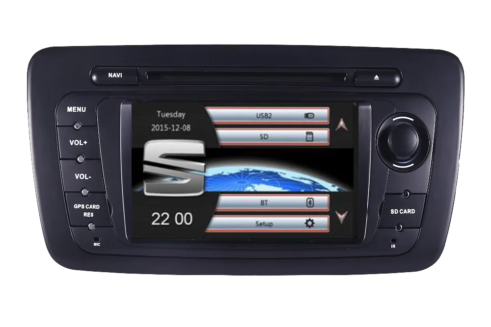 В наличии 7 "сенсорный экран автомобильный dvd плеер с экраном для Seat Ibiza 2009 2010 2011