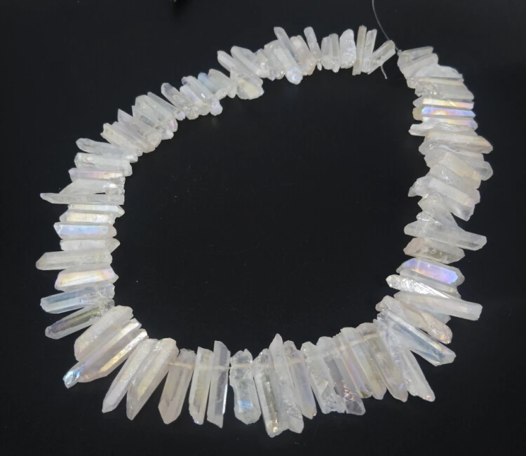 Long White No Polish Quartz Crystal Stick Beads Pendants One Strand Top Drilled Raw Crystal Gems Loose Spike Point Necklace Make
Long White No Polish Quartz Crystal Stick Beads Pendants One Strand Top Drilled Raw Crystal Gems Loose Spike Point Necklace Make