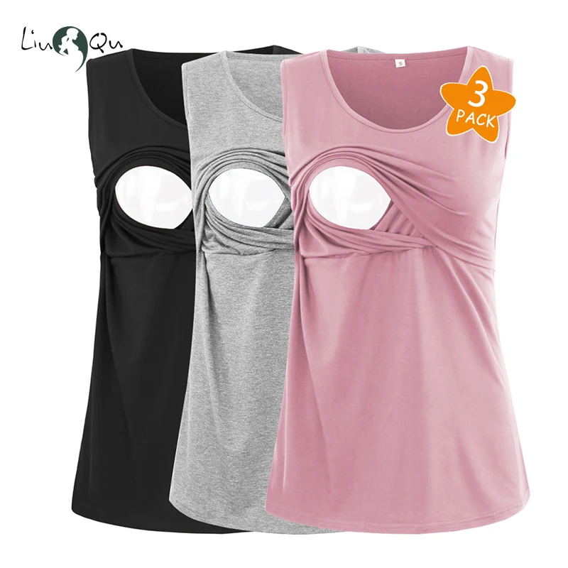 Pack of 3pcs Womens Maternity Clothes Tank Tops Sleeveless Breastfeeding Pregnancy Clothing Premama Summer Camis Tops
Pack of 3pcs Womens Maternity Clothes Tank Tops Sleeveless Breastfeeding Pregnancy Clothing Premama Summer Camis Tops
