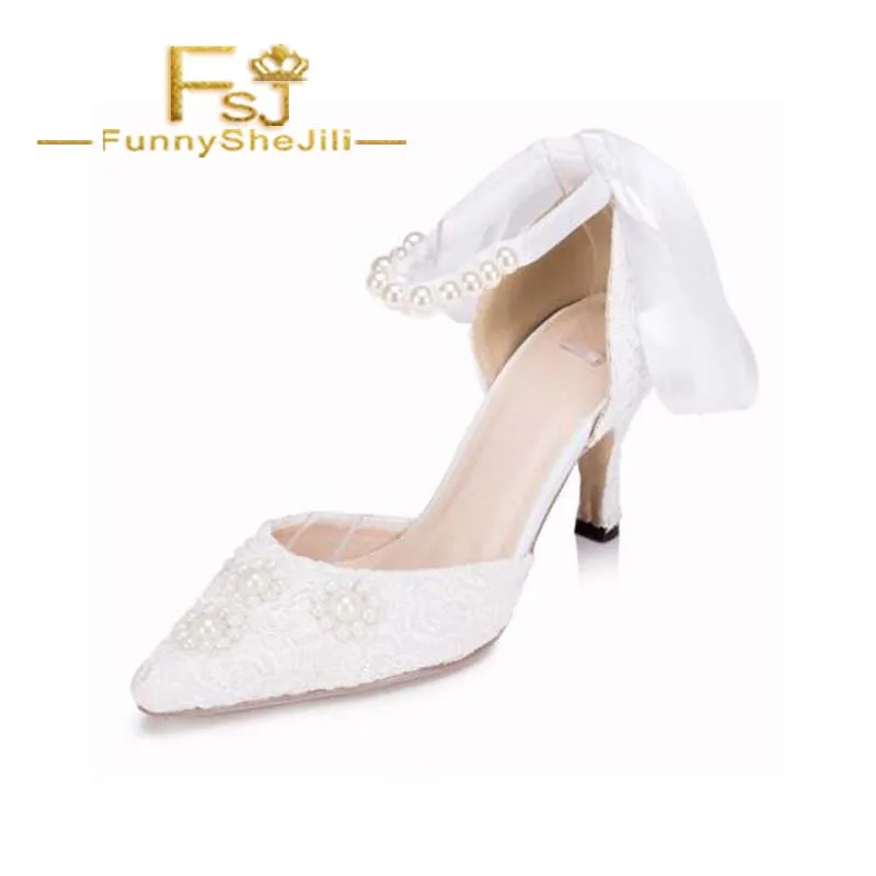 White Wedding Shoes Ankle Strap Lace Heels for Bride Spring Autumn Attractive Incomparable Generous Noble Fashion FSJ Elegant
White Wedding Shoes Ankle Strap Lace Heels for Bride Spring Autumn Attractive Incomparable Generous Noble Fashion FSJ Elegant