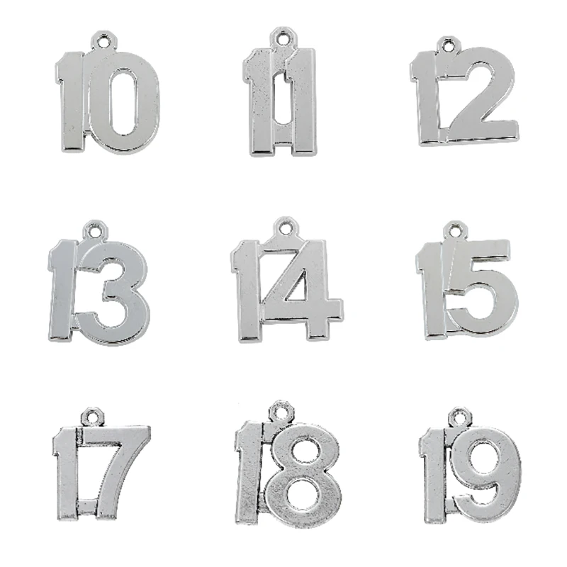 Teamer 20pcs 10-19 Lucky Number Birthday Charm for DIY Necklace Jewelry Making Handmade Pendant 10 11 12 13 14 15 16 17 18 19
Teamer 20pcs 10-19 Lucky Number Birthday Charm for DIY Necklace Jewelry Making Handmade Pendant 10 11 12 13 14 15 16 17 18 19